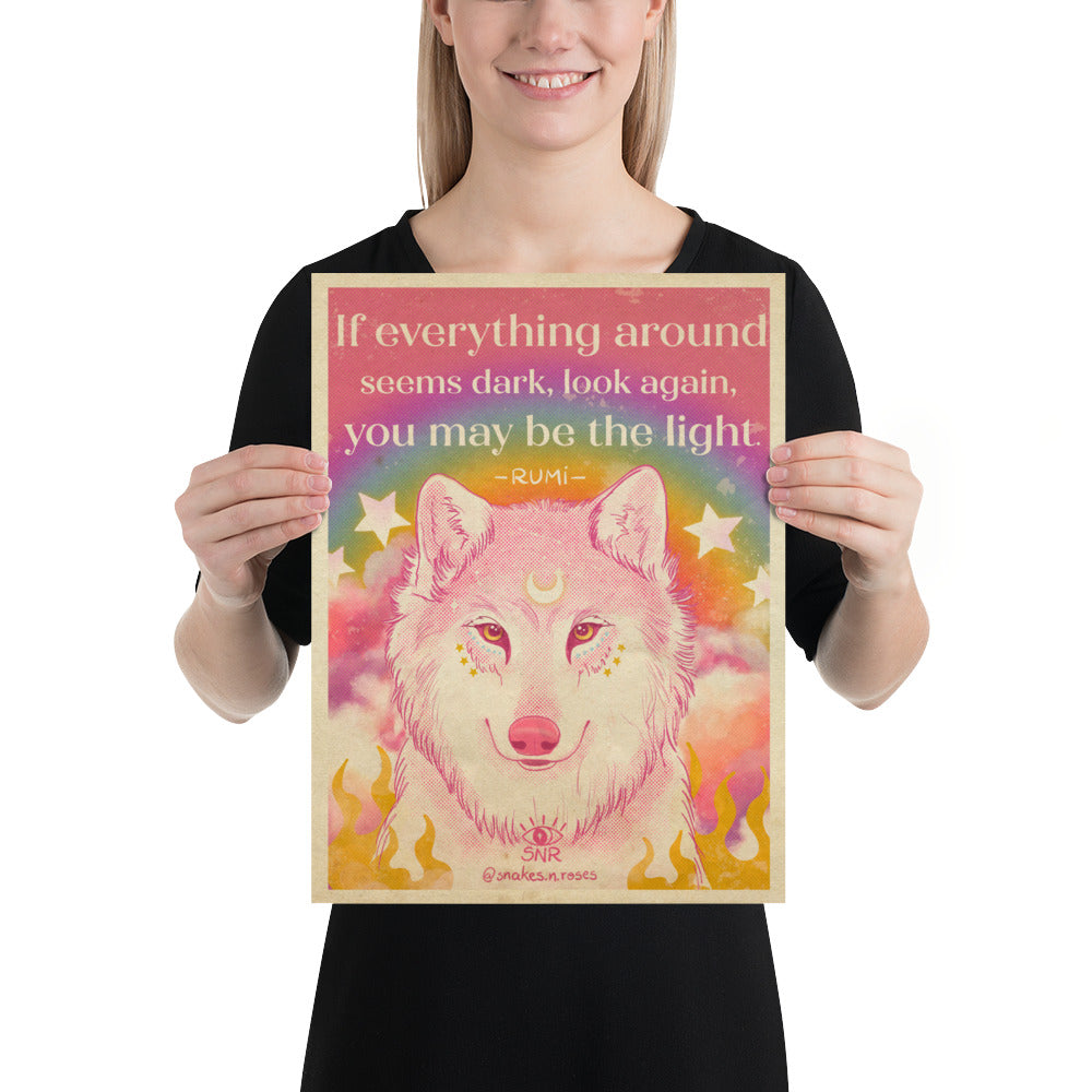 Affirmation Wolf poster