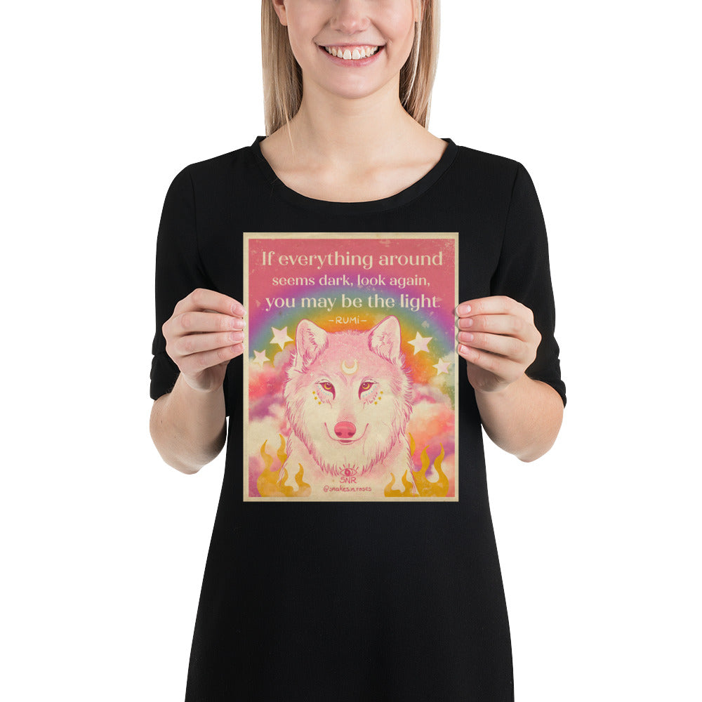 Affirmation Wolf poster