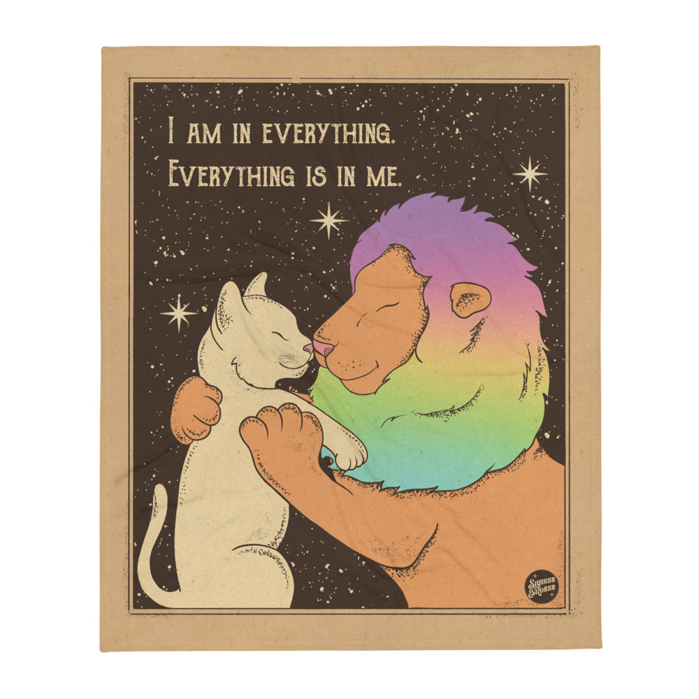 “I am in Everything” Throw Blanket